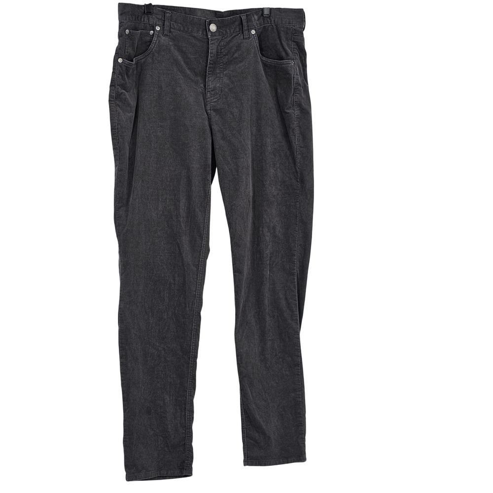Vuori Corduroy Pants 34 Charcoal Gray Gorpcore Outdoor Casual Stretch Preppy